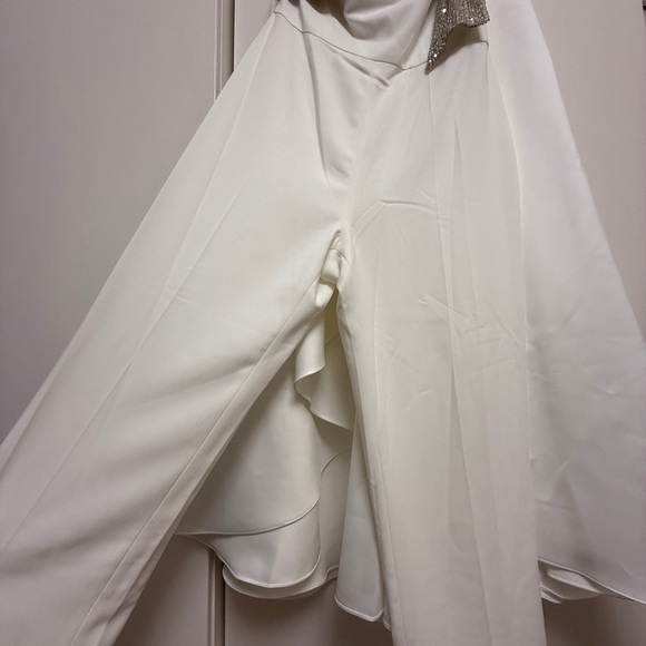 NWT | JayGodfrey White One-Shoulder Jumpsuit with removable skirt Size 0 - Picture 10 of 10